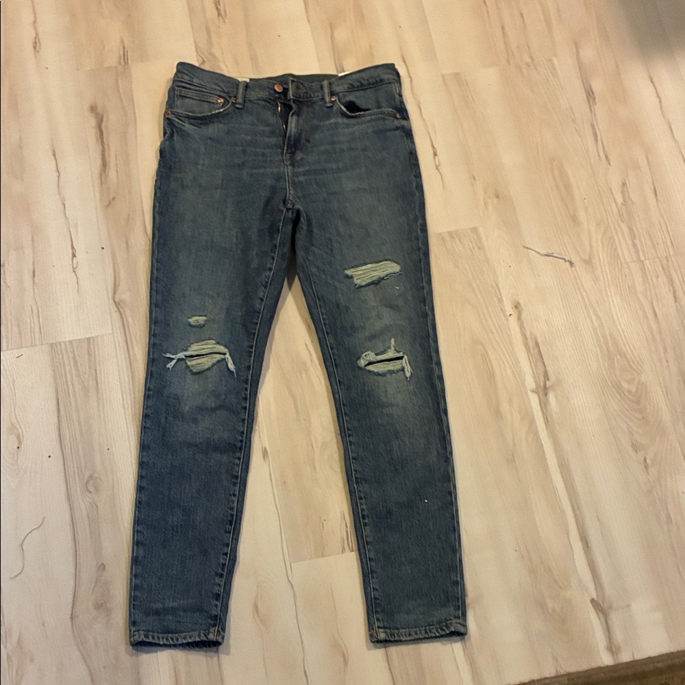 H&M Men's Distressed Blue Jeans